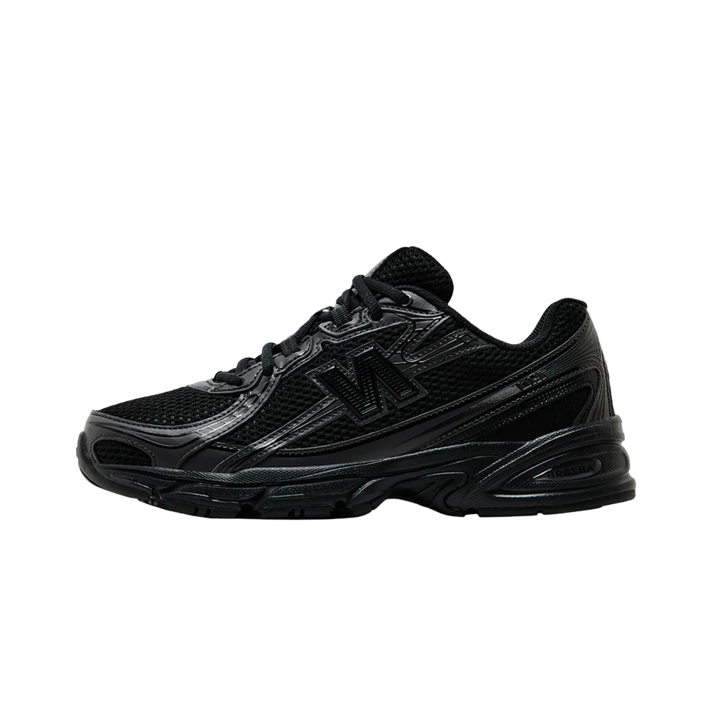 New Balance 740 Triple Black, Black/Black Cement (GR740BO)