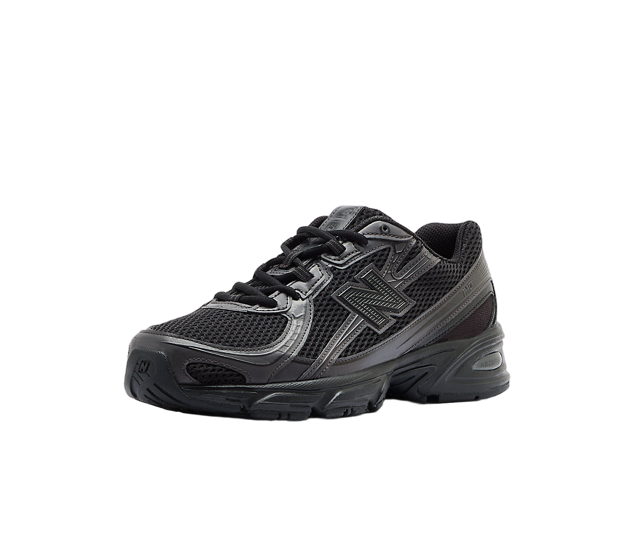 New Balance 740 Triple Black, Black/Black Cement (U740BO2)