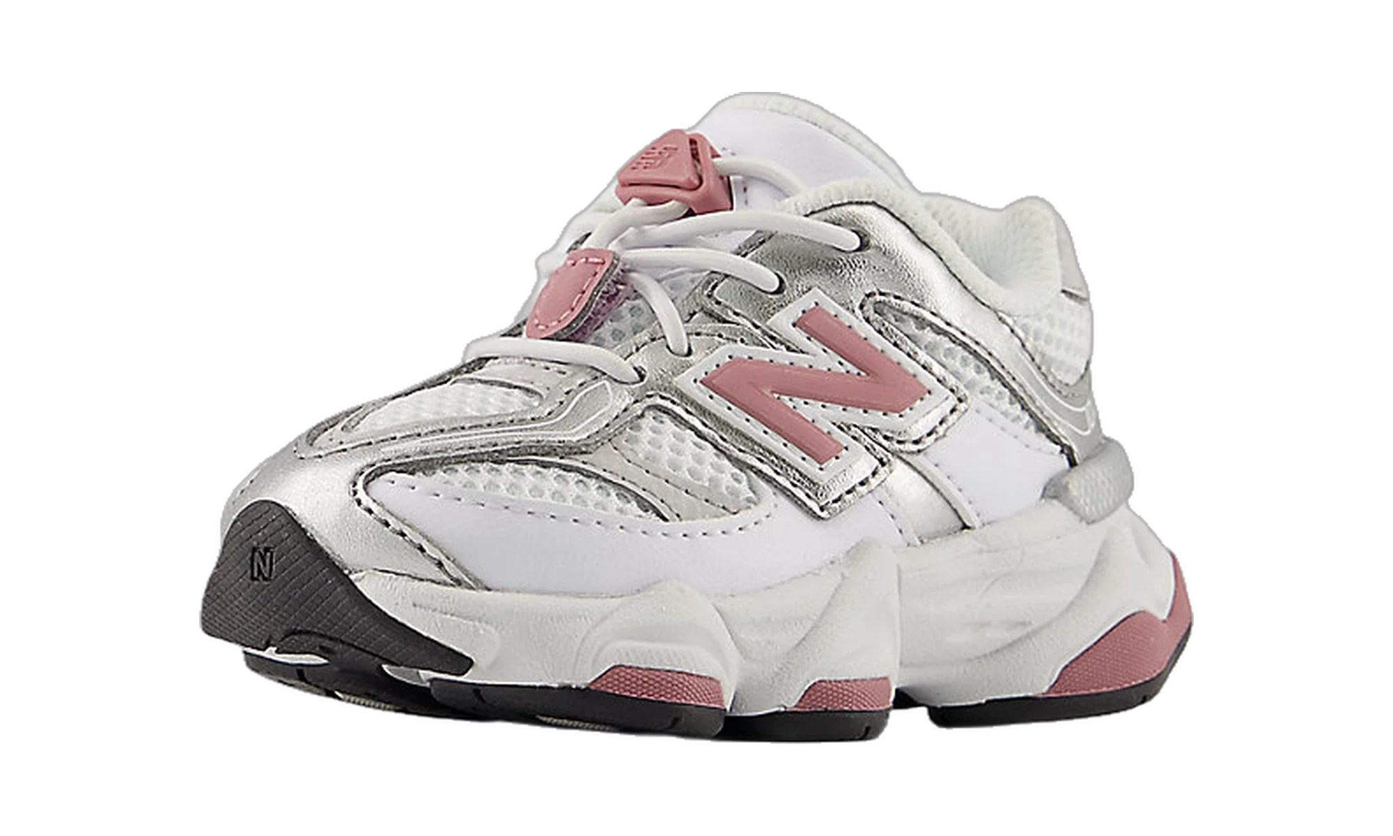 New Balance 9060 Bungee Lace White Rosewood Silver (TD)