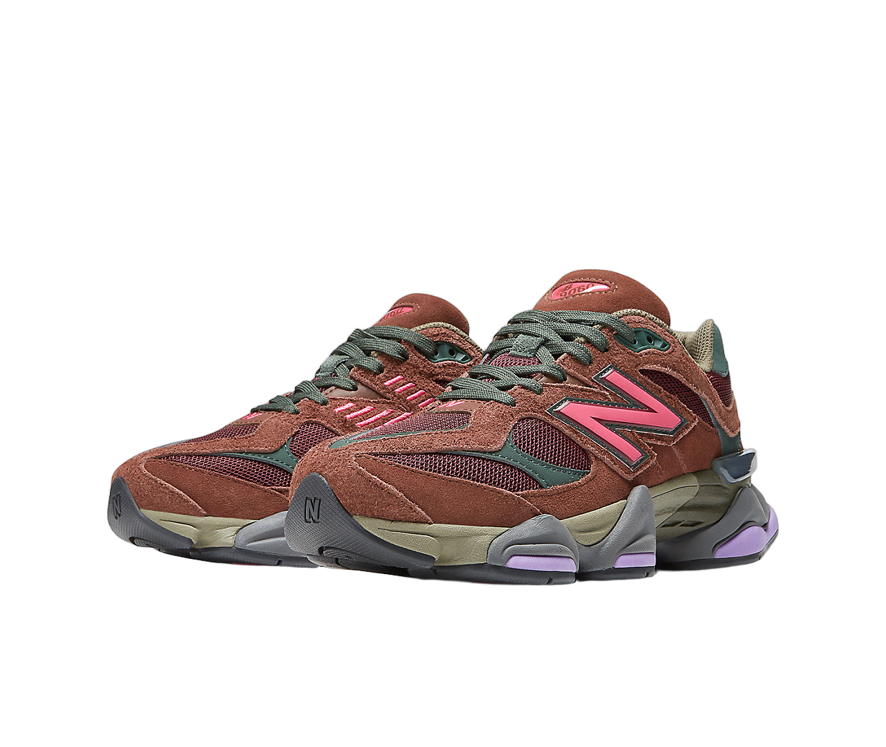 New Balance 9060 Rich Oak Burgundy, Rich Oak/NB Burgundy/Hi-Pink (U9060BUR)