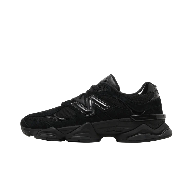 New Balance 9060 Triple Black Patent, Black/Black/Black (U9060ZBO)