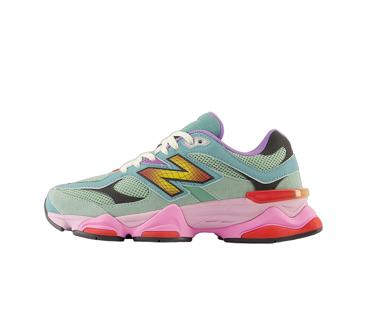 New Balance 9060 Warped Multi-Color, Green/Red (U9060WRB)