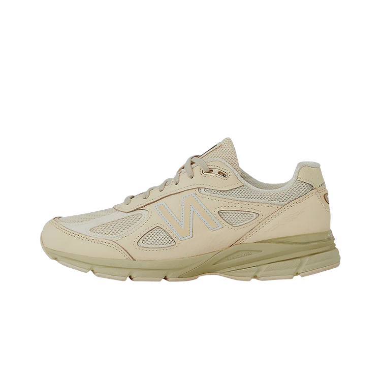 New Balance 990v4 MiUSA Macadamia Nut, Veg Tan/Green (U990BO4)