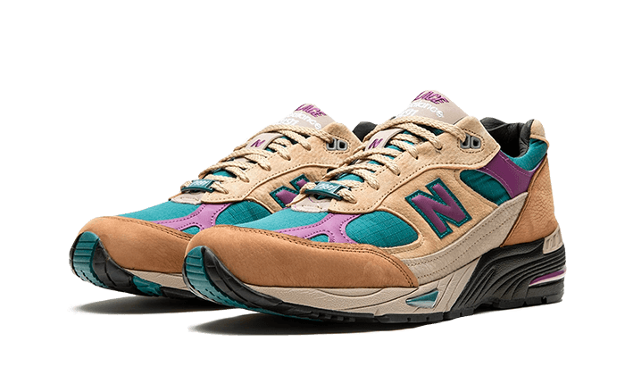 New Balance 991 MiUK Palace Teal, Taos Taupe/Black/Grape Juice (M991PAL)