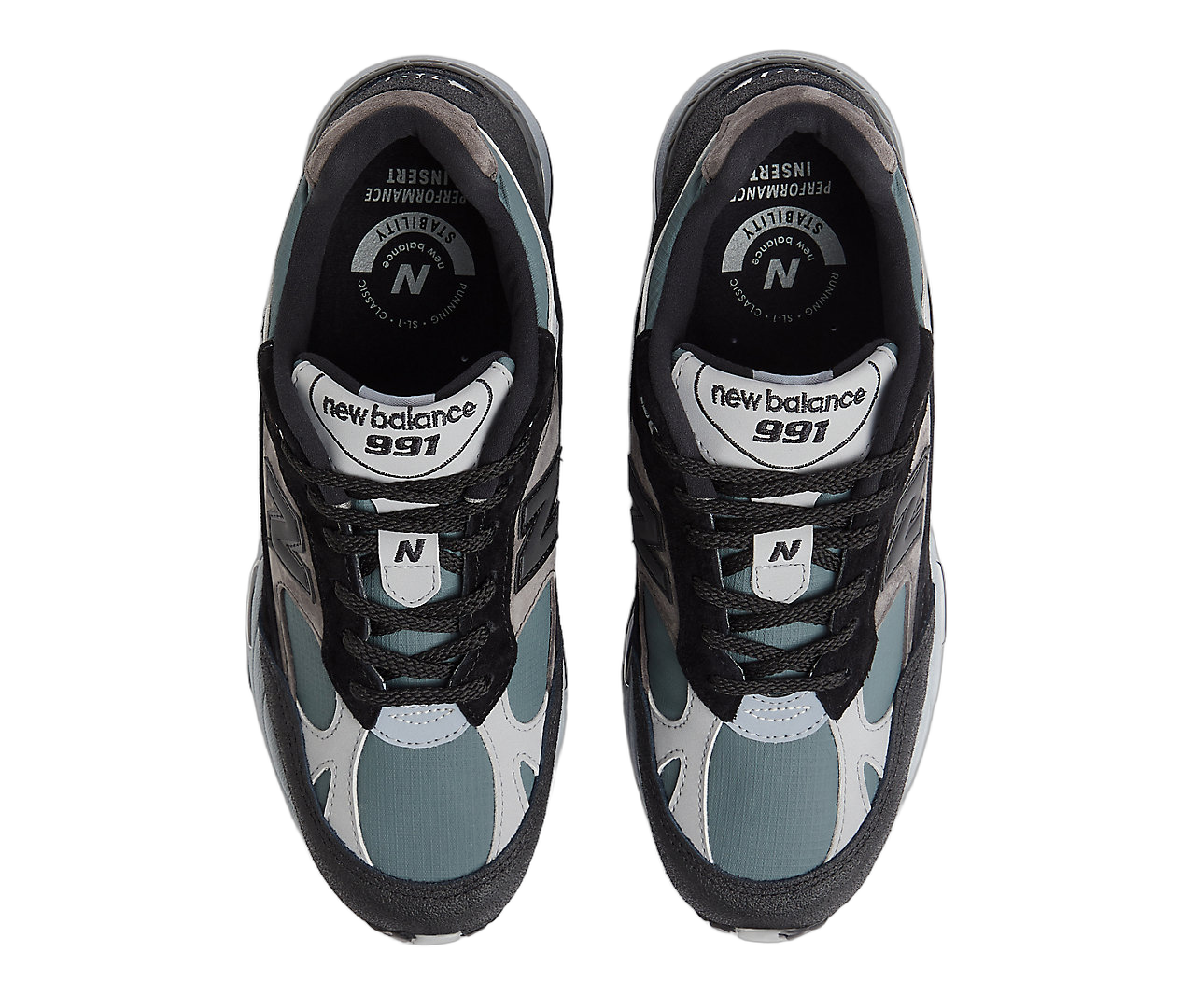 New Balance 991v1 MiUK Urban Winter Pack Black, Black/Turbulence/Monument (M991WTR)