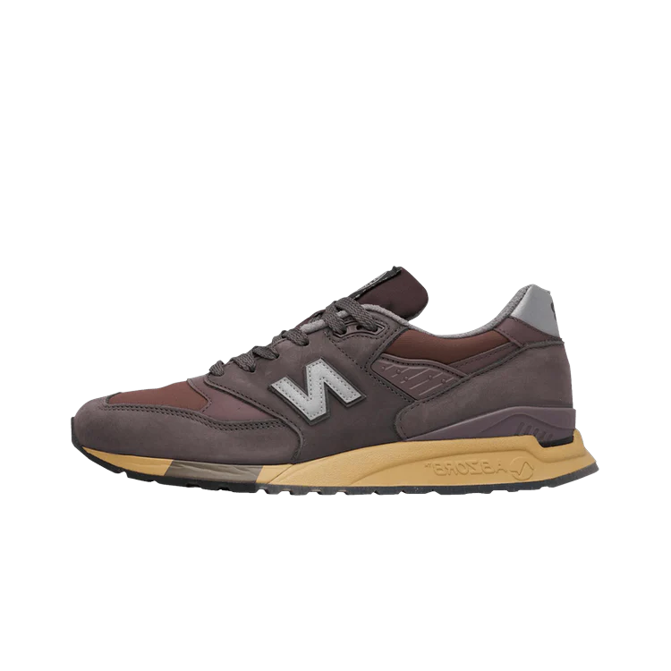 New Balance 998 MiUSA Stone Island Raso Gommato, Mauve/Deep Plum/Copper Maroon (U998PR)