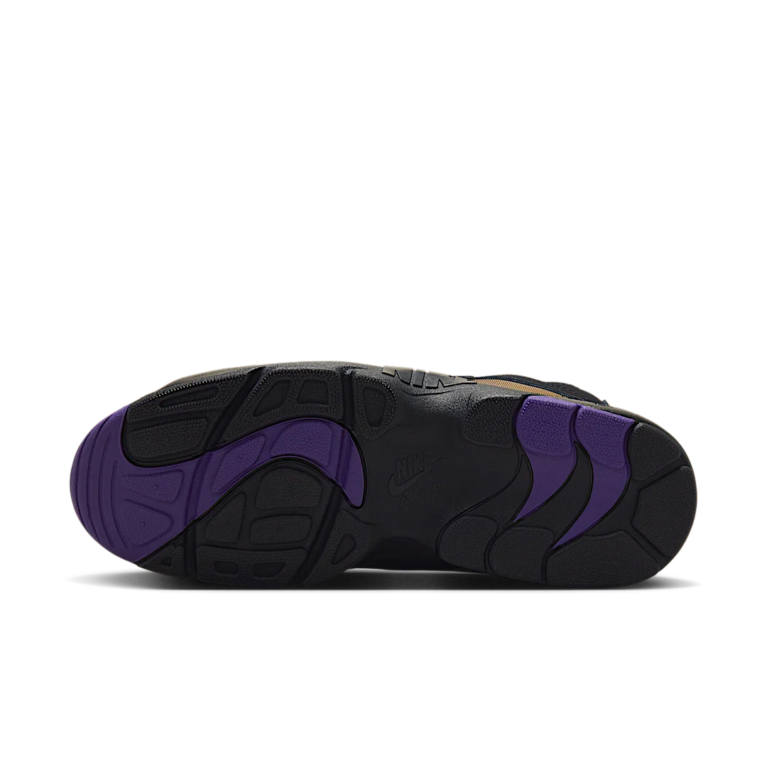 Nike Air Diamond Turf Ravens (2025), Black/White-Club Purple-Metallic Gold (HV2282-001)