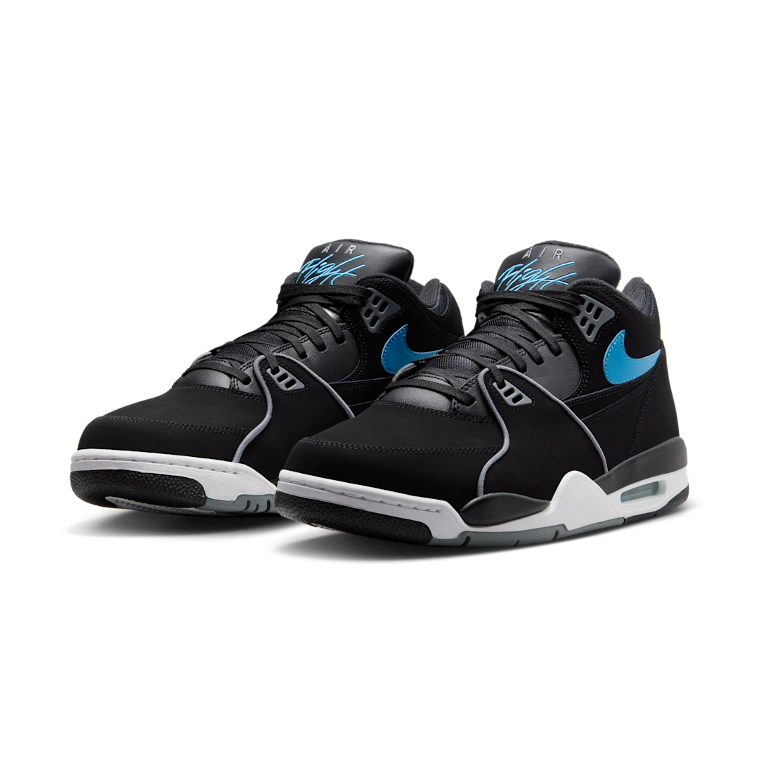 Nike Air Flight '89 Black Noise Aqua, Black/Black/Noise Aqua/White/Light Smoke Grey (HF0102-001)