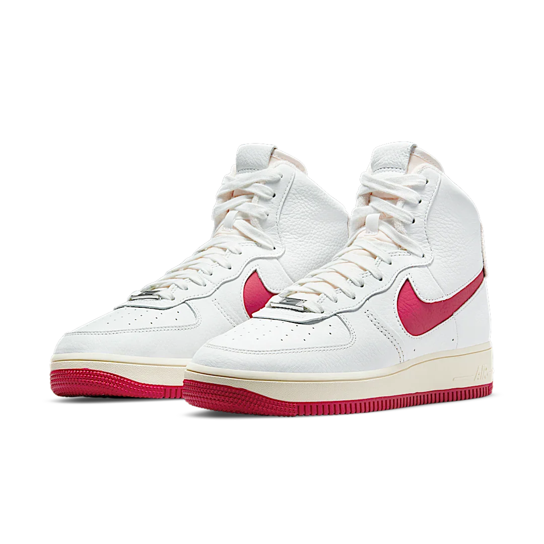 Nike Air Force 1 High Sculpt Summit White Gym Red, Summit White/Gym Red-Summit White (DC3590-100)
