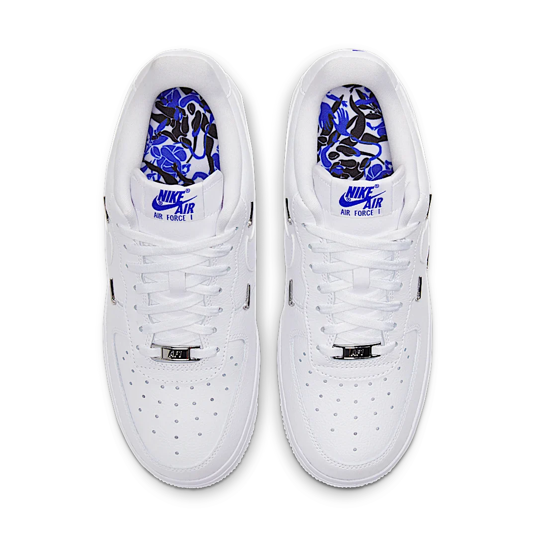 Nike Air Force 1 LX White, White/Hyper Royal-Black-White (CT1990-100)