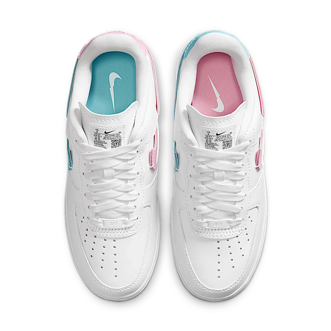 Nike Air Force 1 LXX White Pink Aqua, White/Pink Rise-Bleached Aqua (DC1164-101)