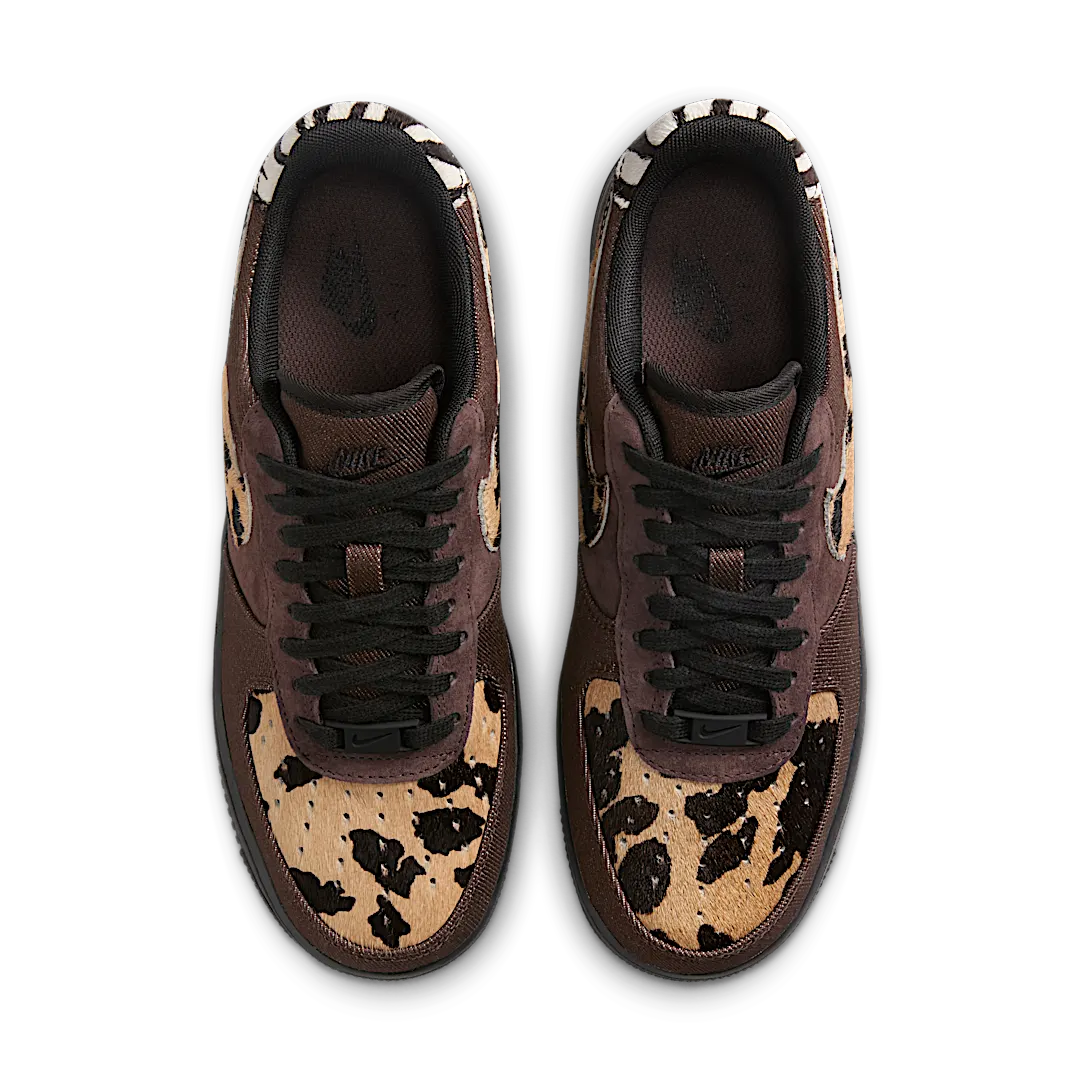 Nike Air Force 1 Low Animal Print, Brown/Black/Tan (HV6356-200)