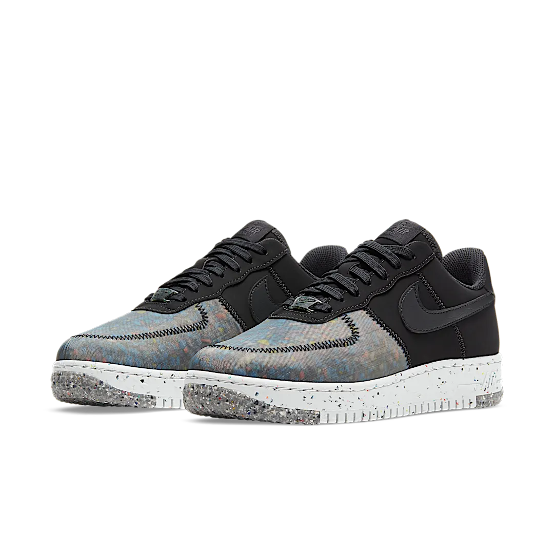 Nike Air Force 1 Low Crater Black Photon Dust, Black/Black-Photon Dust-Dark Smoke Gray (CT1986-002)