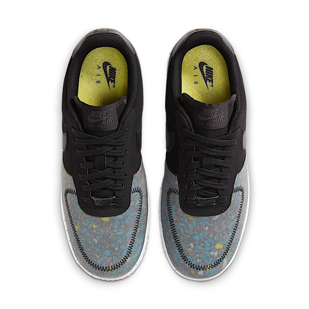 Nike Air Force 1 Low Crater Black Photon Dust, Black/Black-Photon Dust-Dark Smoke Gray (CT1986-002)