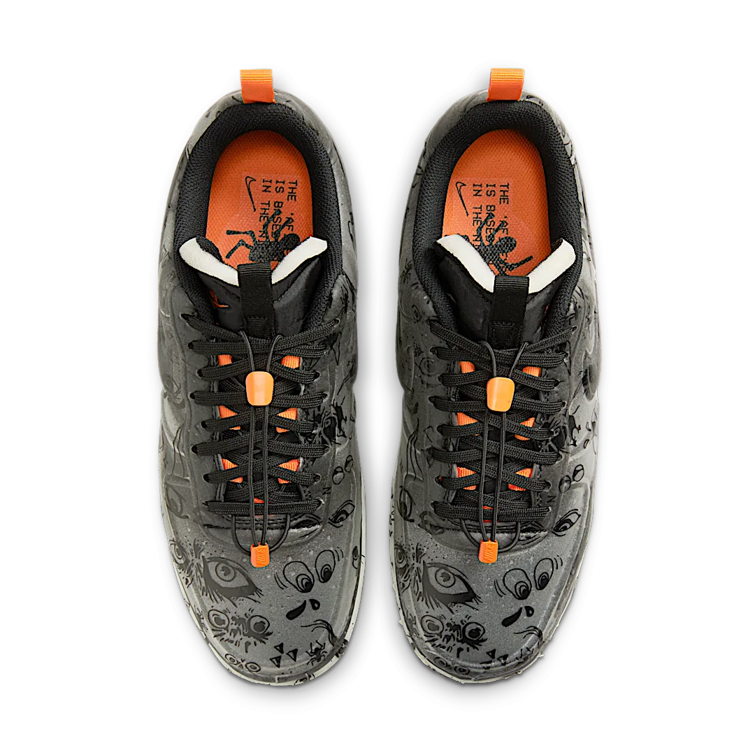 Nike Air Force 1 Low Experimental Halloween, Black/Black-Starfish-White (DC8904-001)