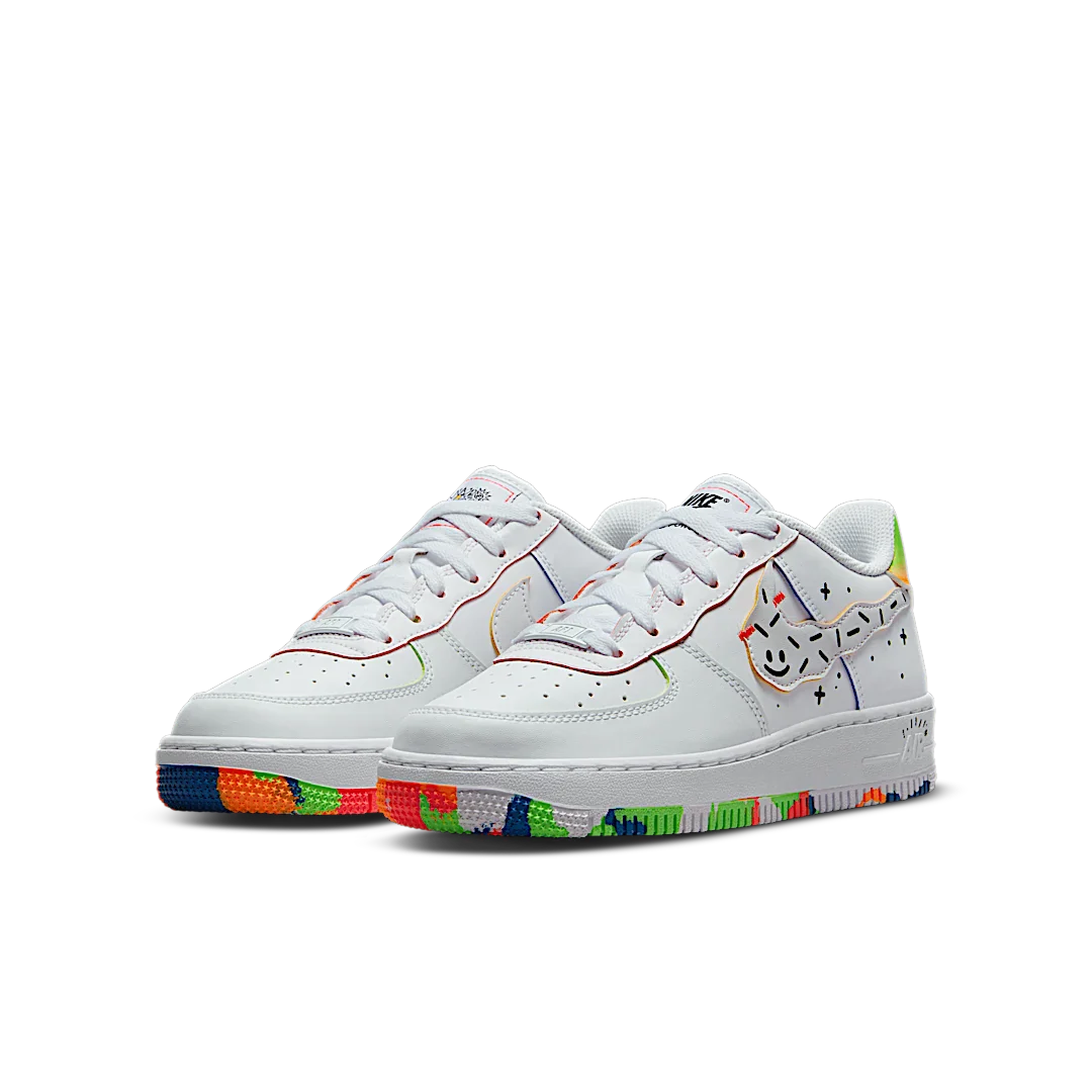 Nike Air Force 1 Low Kids Drawing, White/Multi (DV1366-111)