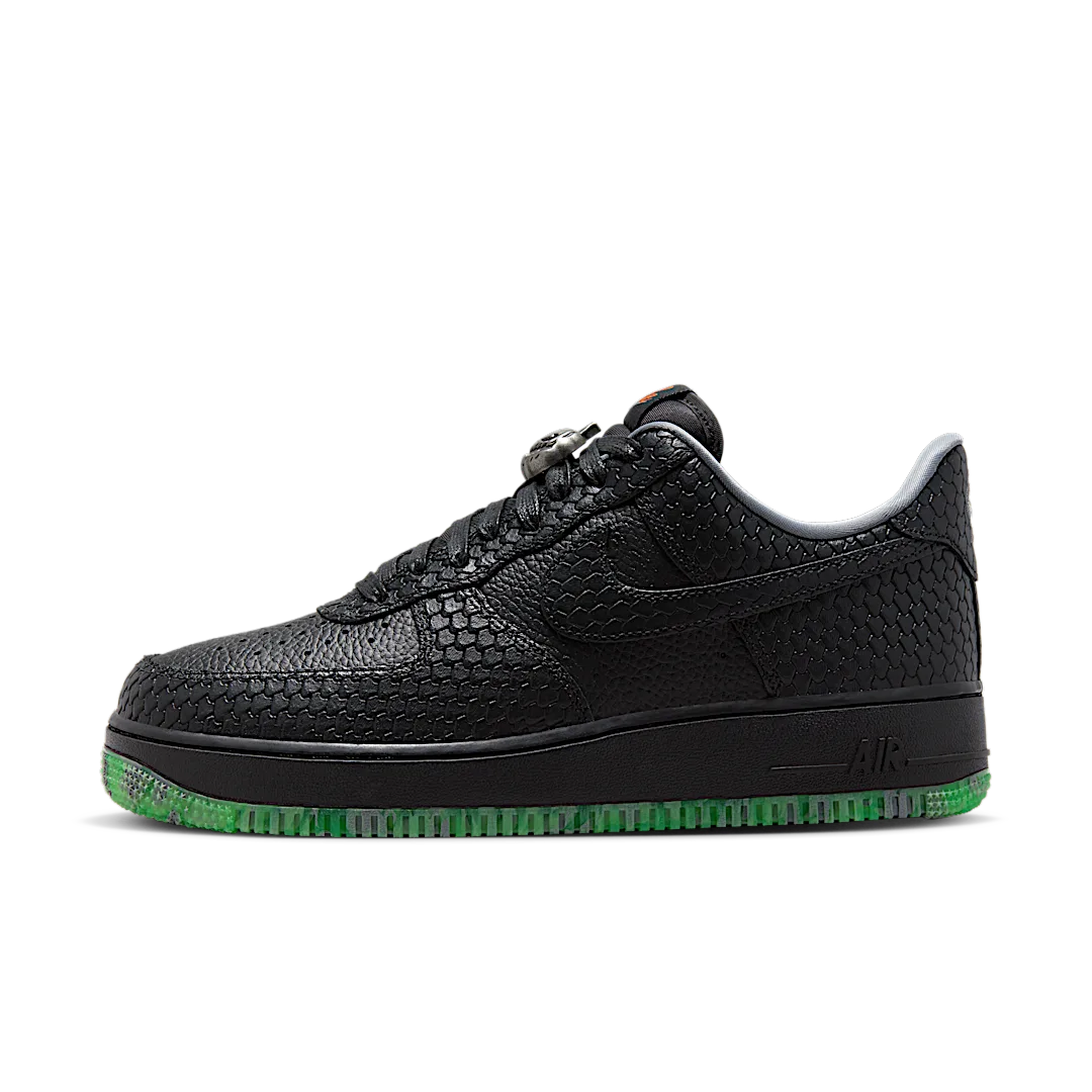 Nike Air Force 1 Low PRM Halloween (2023), Black/Black-Smoke Grey-Campfire Orange-Green (FQ8822-084)