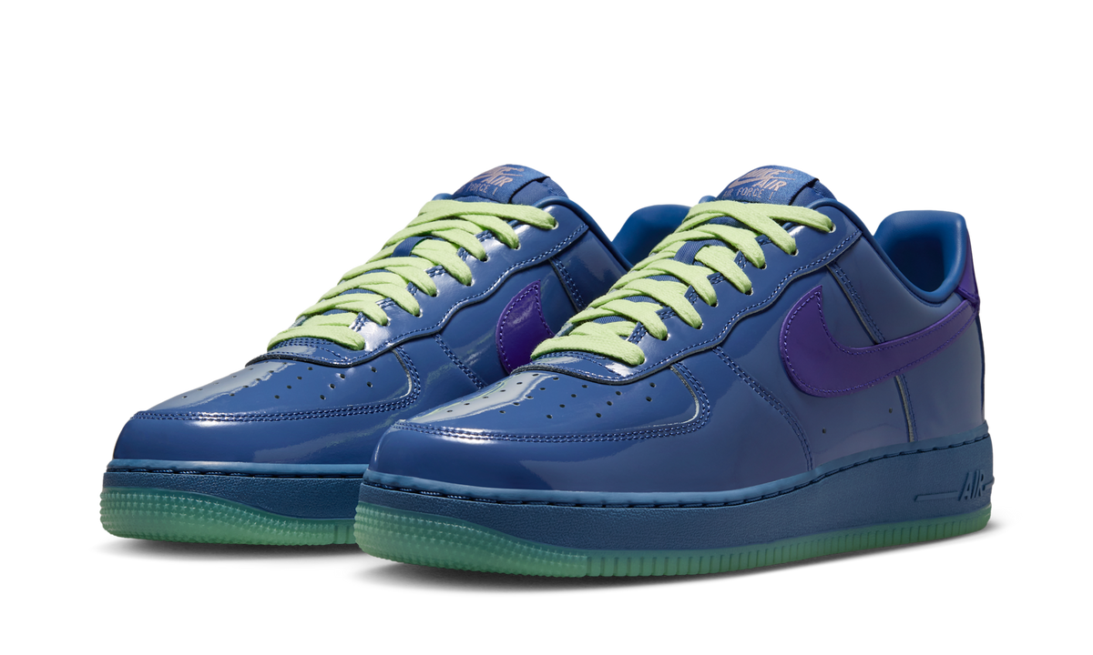 Nike Air Force 1 Low Patent Leather Mystic Navy Grape Ice