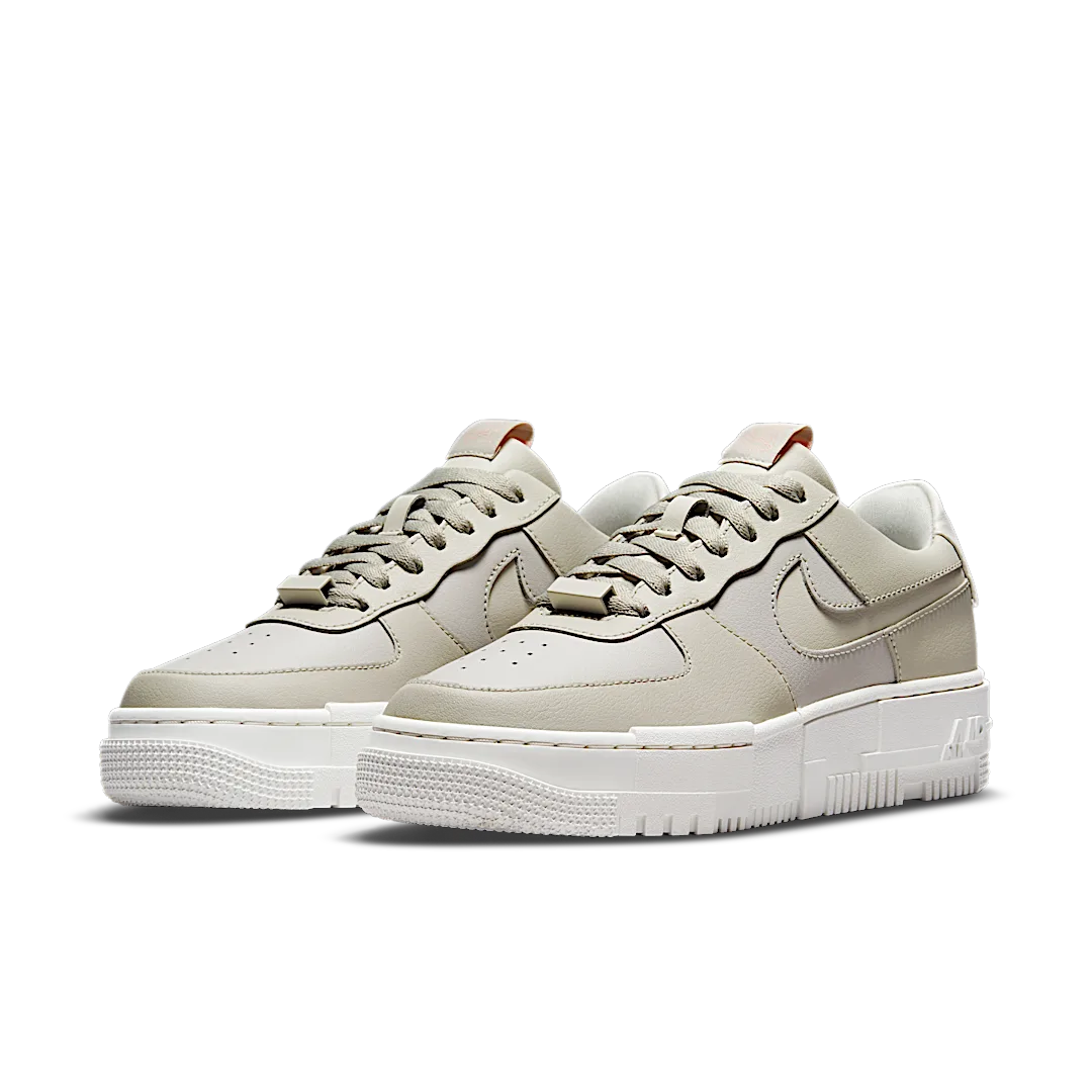 Nike Air Force 1 Low Pixel Stone Bone Summit White, Light Stone/Summit White-Pale Coral-Light Bone (CK6649-104)