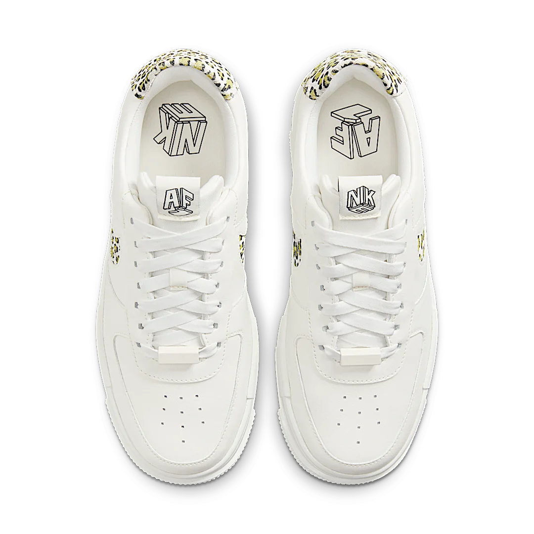 Nike Air Force 1 Low Pixel White Leopard, Sail/Light Lemon Twist-Black-Sail (DH9632-101)