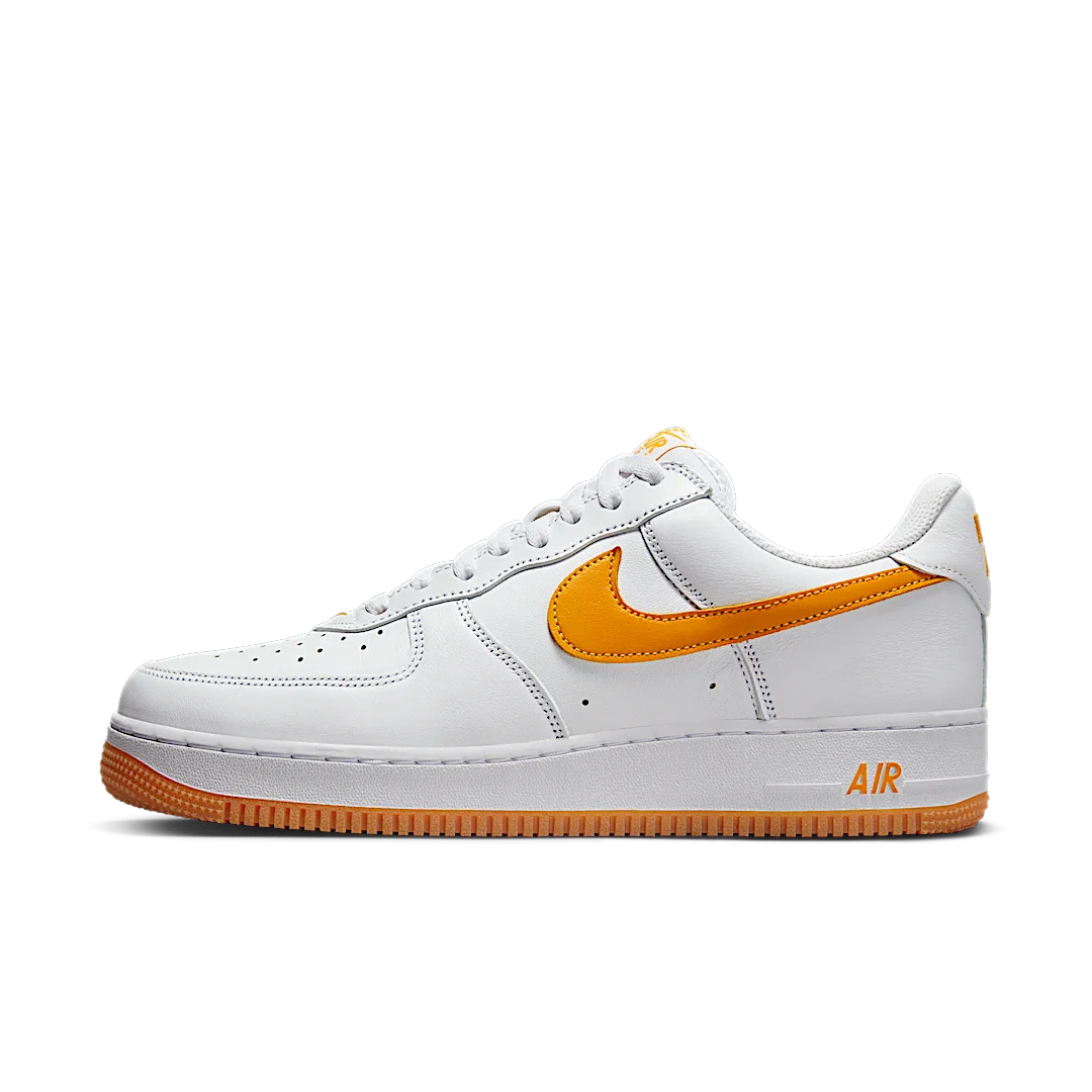 Nike Air Force 1 Low Retro QS Color Of The Month White University Gold, White/University Gold-Gum Yellow (FD7039-100)