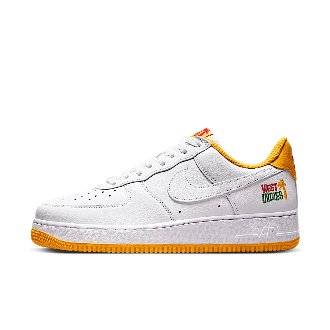 Nike Air Force 1 Low Retro QS West Indies (2023), White/White-University Gold (DX1156-101)