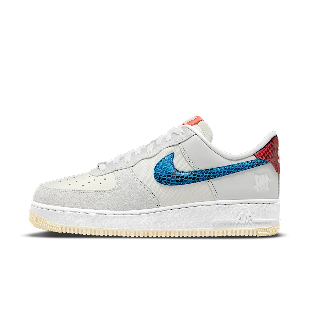 Nike Air Force 1 Low SP Undefeated 5 On It Dunk vs. AF1, Grey Fog/ Imperial Blue (DM8461-001)