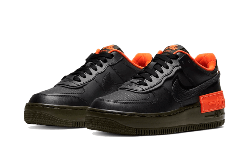 Nike Air Force 1 Low Shadow Black Hyper Crimson Cargo Khaki