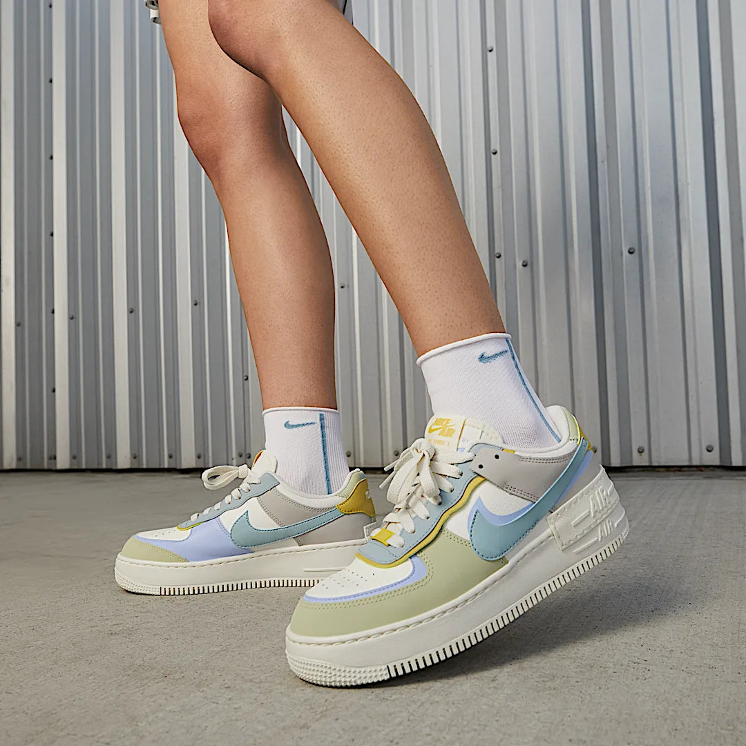 Nike Air Force 1 Low Shadow Ocean Cube, Sail/Ocean Cube-Light Marine-Olive Aura (DR7883-100)