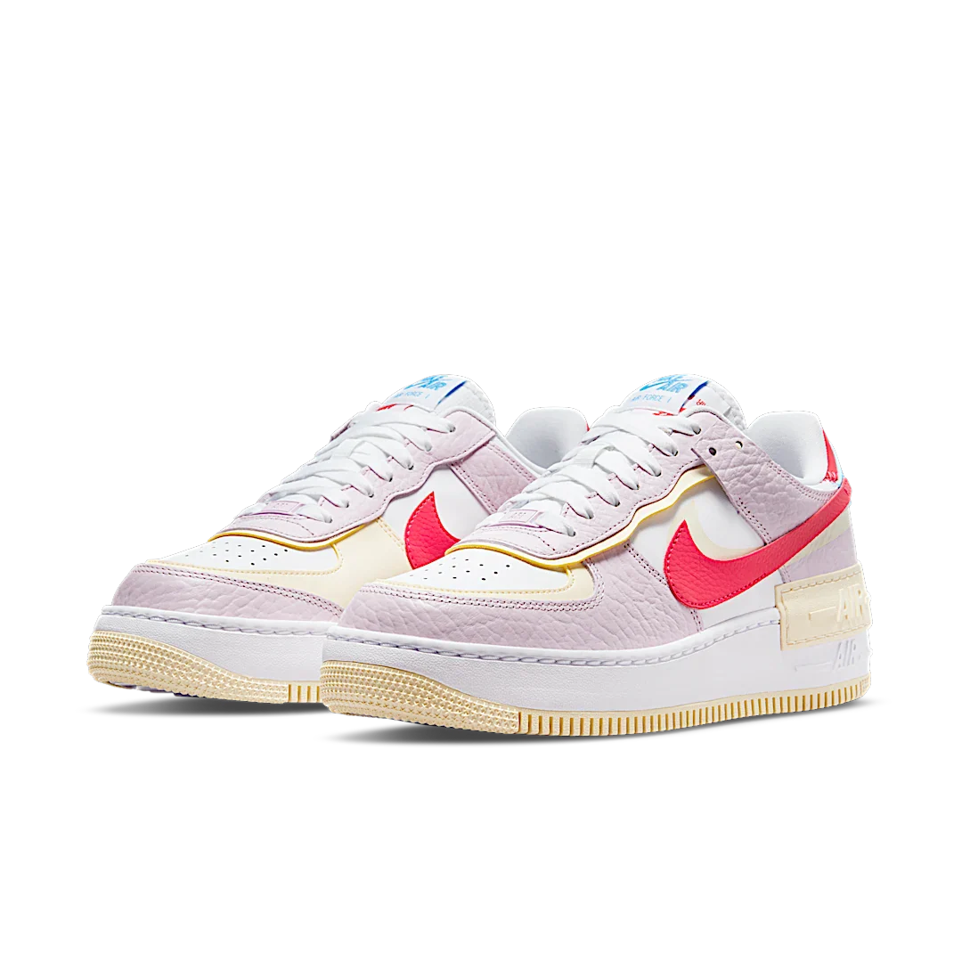 Nike Air Force 1 Low Shadow Regal Pink Coconut Milk University Blue Fusion Red