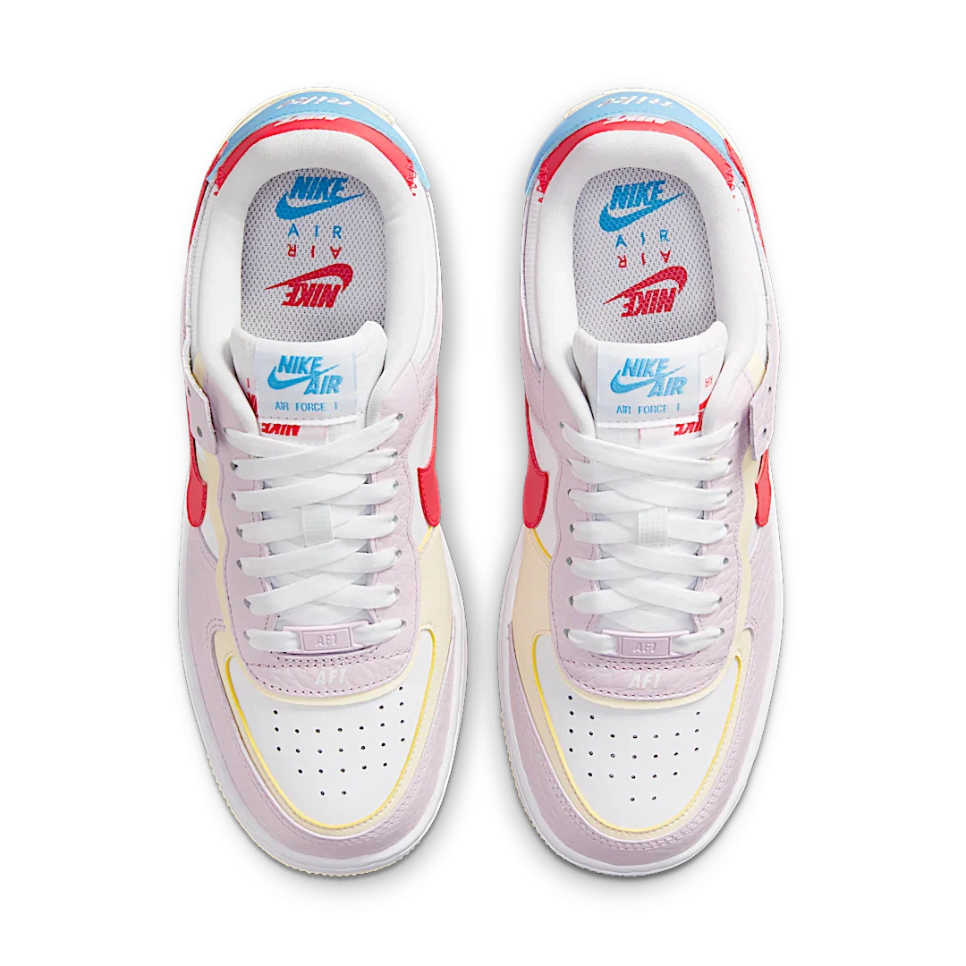 Nike Air Force 1 Low Shadow Regal Pink Coconut Milk University Blue Fusion Red, Regal Pink/Coconut Milk/University Blue/Fusion Red (DN5055-600)