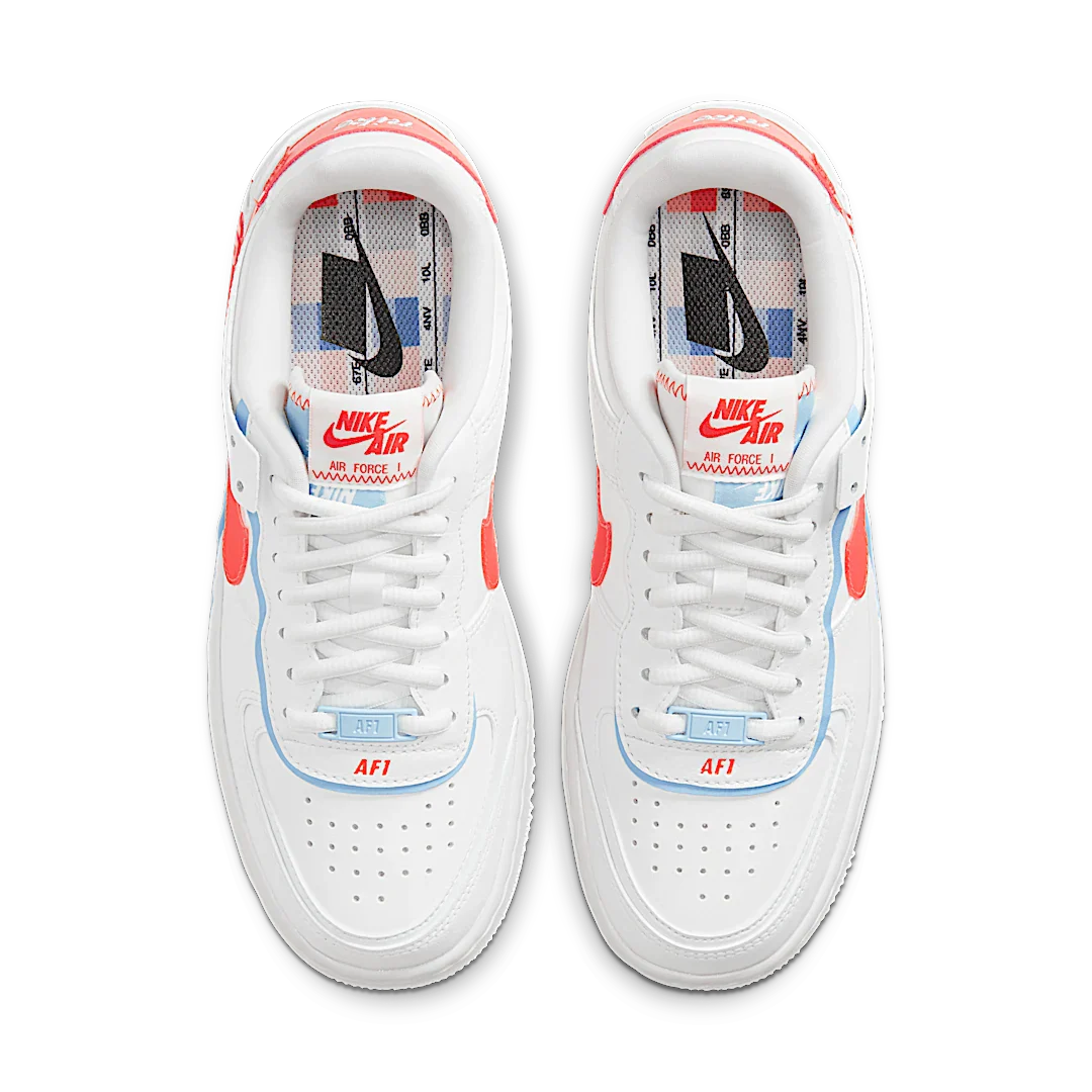 Nike Air Force 1 Low Shadow Summit White Team Orange, Summit White/Summit White-Team Orange (CQ9503-100)