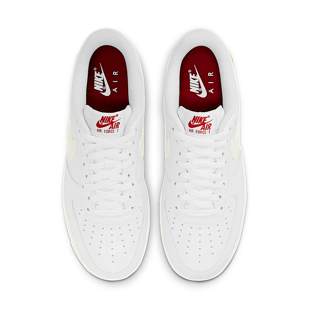 Nike Air Force 1 Low Valentine's Day (2021), White/Cream/Red (DD7117-100)