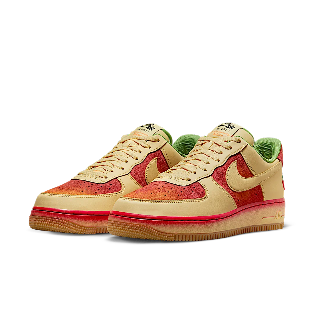 Nike Air Force 1 Low '07 Chili Pepper, Lemon Wash/Lemon Wash-University Red (DZ4493-700)