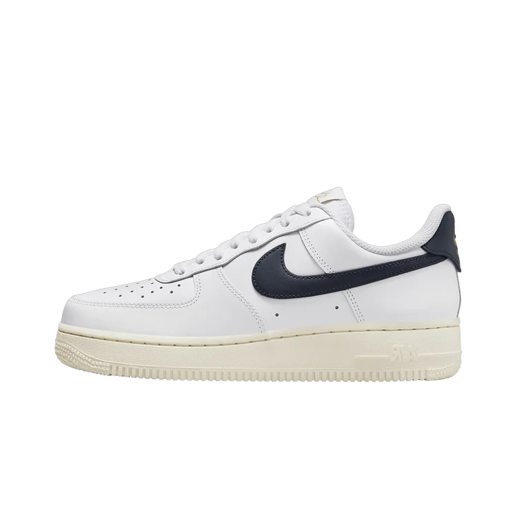 Nike Air Force 1 Low '07 Flyease Olympic, White/Pale Ivory/Metallic Gold/Obsidian (HJ9122-100)