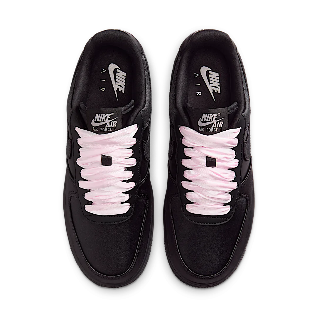 Nike Air Force 1 Low '07 LV8 Black Satin, Black/Black/Pink Foam (IH2034-010)