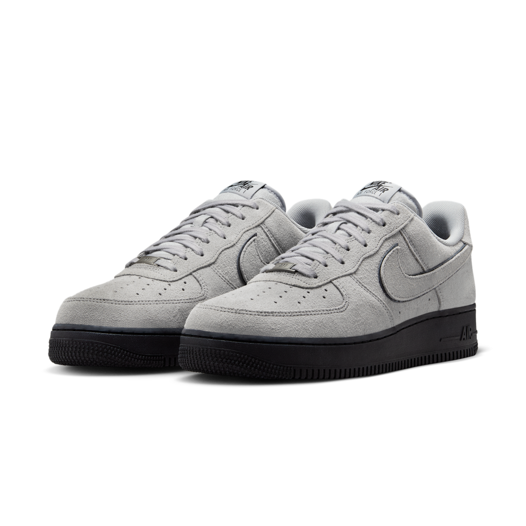 Nike Air Force 1 Low '07 LV8 Light Smoke Grey Suede Black, Light Smoke Grey/Black (HQ1966-001)