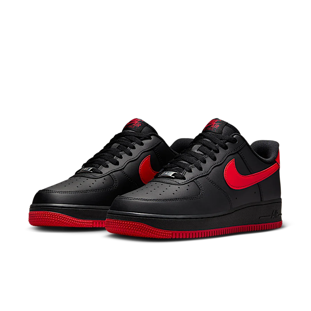 Nike Air Force 1 Low '07 LV8 Vamps, Black/University Red (FJ4146-002)