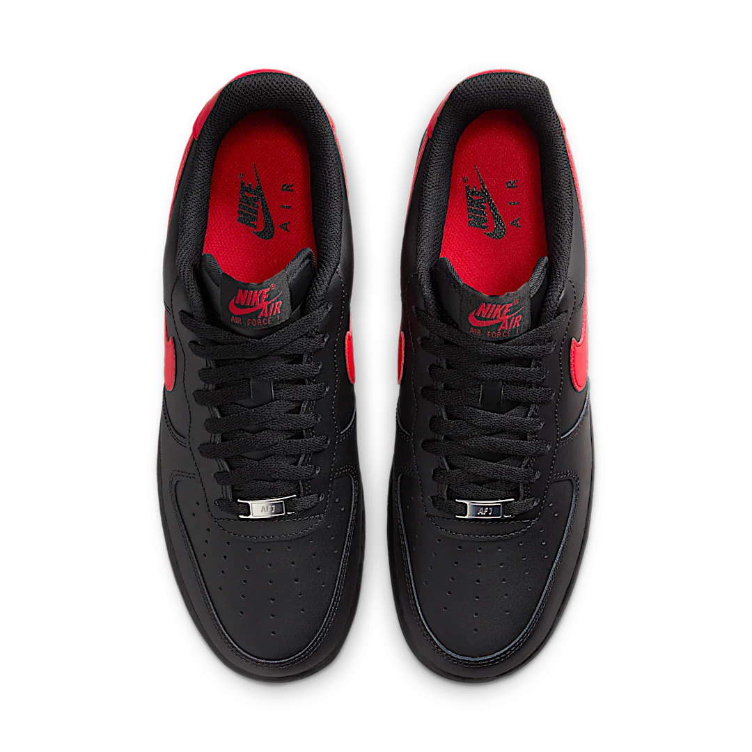 Nike Air Force 1 Low '07 LV8 Vamps, Black/University Red (FJ4146-002)