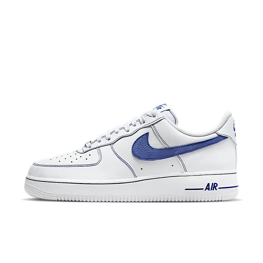 Nike Air Force 1 Low '07 LV8 White Deep Royal Blue, White/Deep Royal Blue (HQ2037-100)