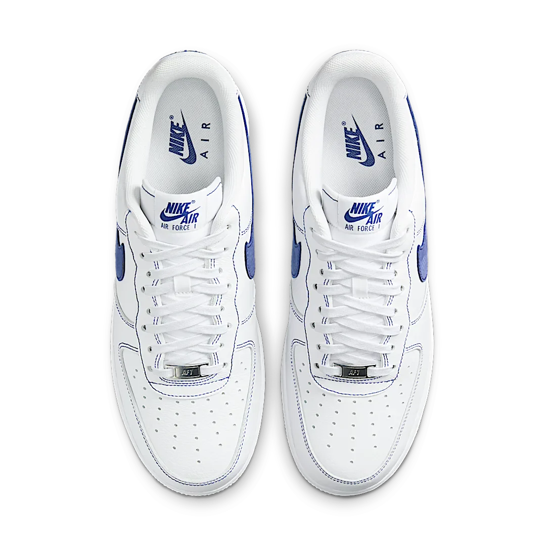 Nike Air Force 1 Low '07 LV8 White Deep Royal Blue, White/Deep Royal Blue (HQ2037-100)