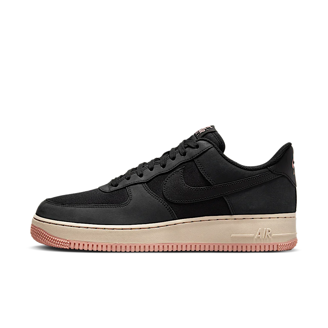 Nike Air Force 1 Low '07 LX Black Red Stardust, Black/Red Stardust/Sanddrift/Black (FB8876-001)