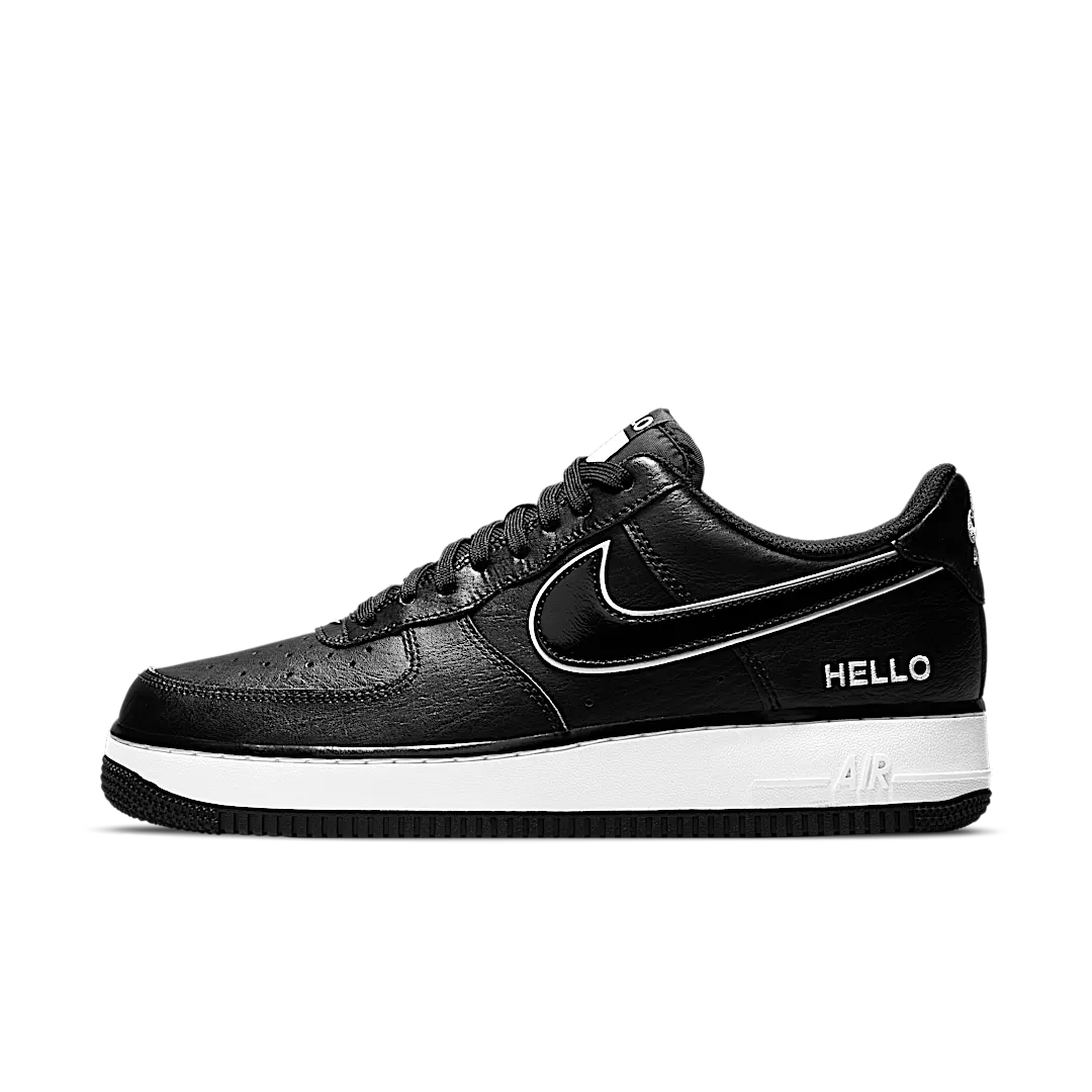 Nike Air Force 1 Low '07 LX Hello Black, Black/White/Black (CZ0327-001)