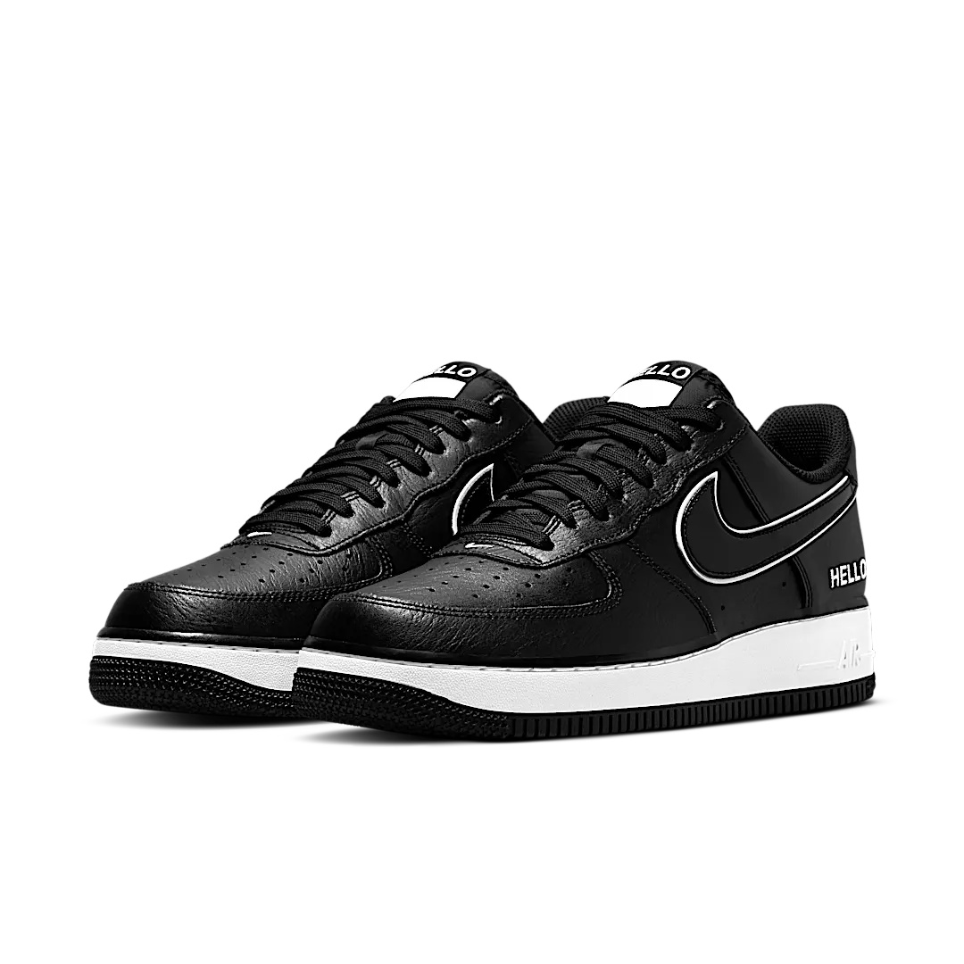 Nike Air Force 1 Low '07 LX Hello Black, Black/White/Black (CZ0327-001)