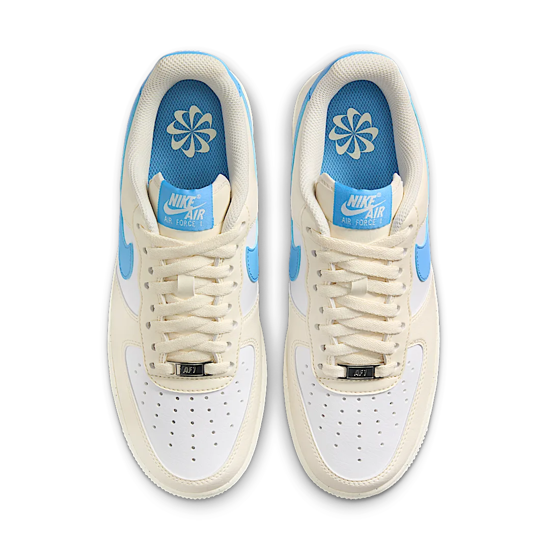 Nike Air Force 1 Low '07 Next Nature Pale Ivory University Blue, Pale Ivory/White/Sail/University Blue (DC9486-110)