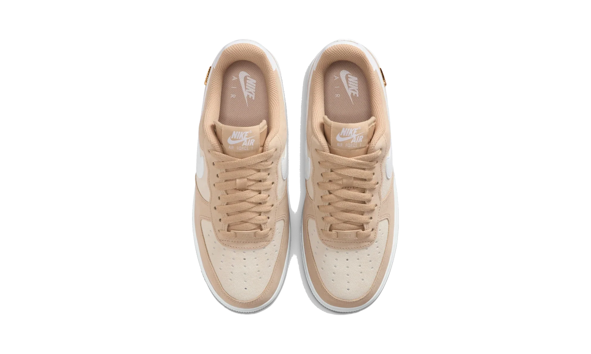 Nike Air Force 1 Low '07 SE Linen Sand Drift Metallic Gold Mini Swoosh