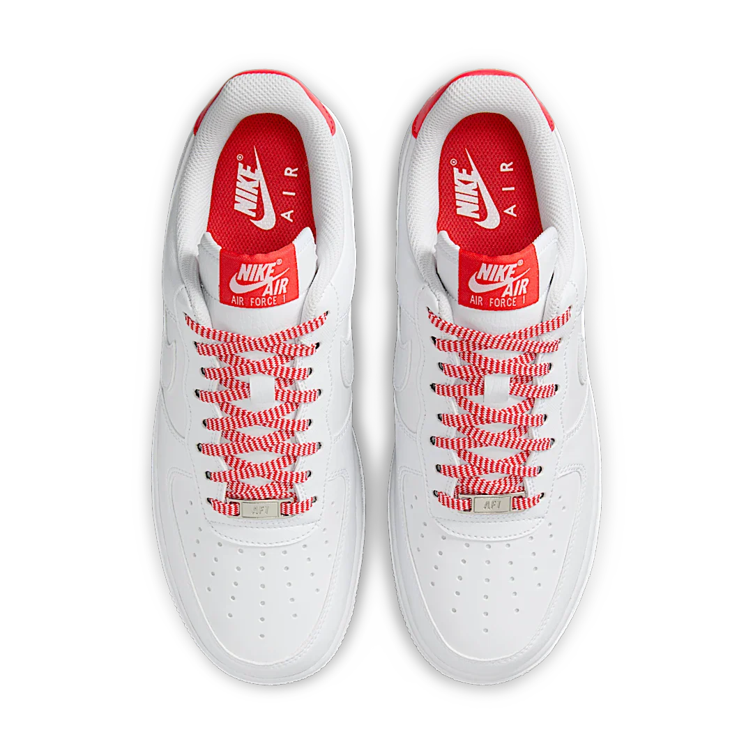 Nike Air Force 1 Low '07 White Pink Foam Metallic Silver Light Crimson, White/Pink Foam/Metallic Silver/Light Crimson (IB7167-103)