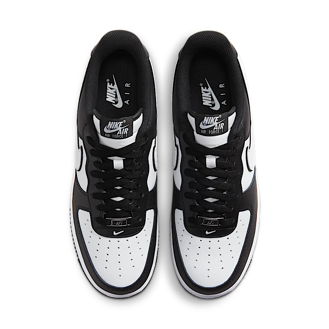 Nike Air Force 1 Low '07 White Swoosh Panda, Black/White/Black (DV0788-001)