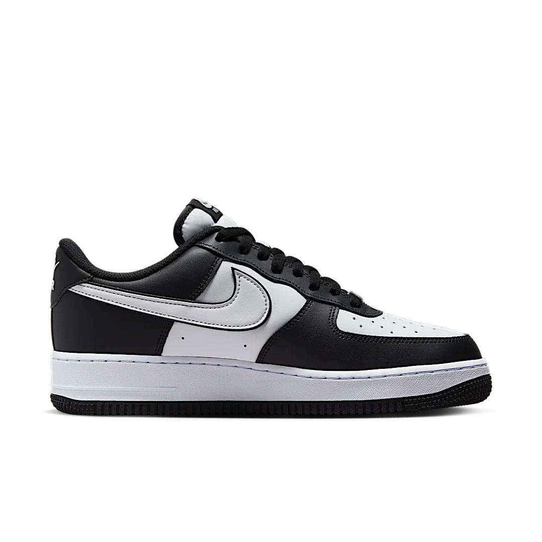 Nike Air Force 1 Low '07 White Swoosh Panda, Black/White/Black (DV0788-001)