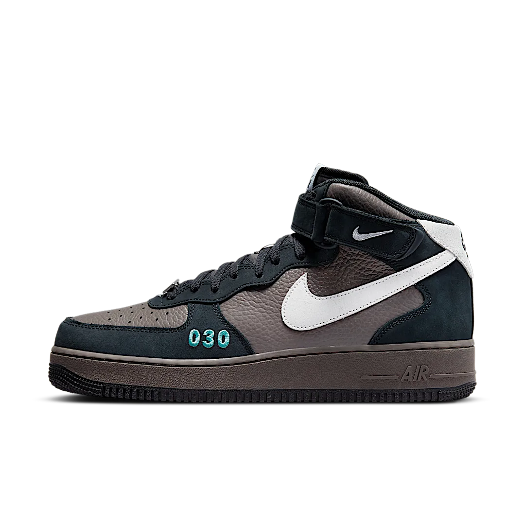 Nike Air Force 1 Mid NH 2 Berlin, Cave Stone/White-Off Noir-Washed Teal (DR0296-200)